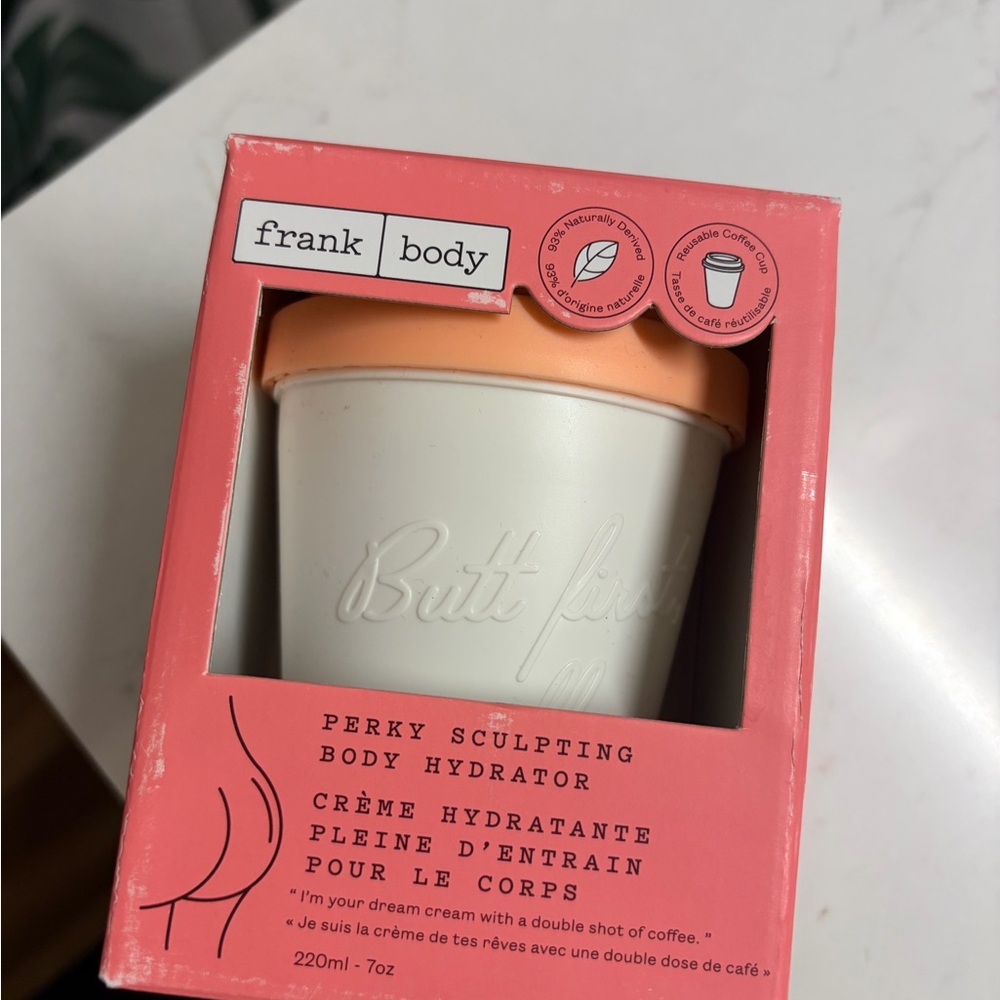 Frank Body Perky Sculpting Body Hydrator - Cream and Orange